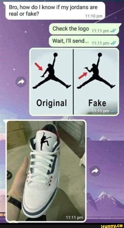 how do i know my jordans are fake meme
